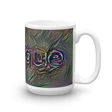 Load image into Gallery viewer, Monique Mug Dark Rainbow 15oz left view