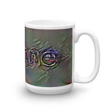 Load image into Gallery viewer, Yvonne Mug Dark Rainbow 15oz left view