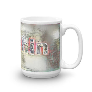Tenshin Mug Ink City Dream 15oz left view