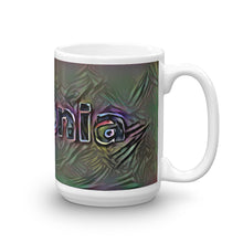Load image into Gallery viewer, Antonia Mug Dark Rainbow 15oz left view