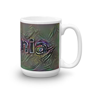 Antonia Mug Dark Rainbow 15oz left view