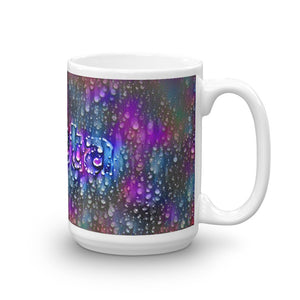 Greta Mug Wounded Pluviophile 15oz left view