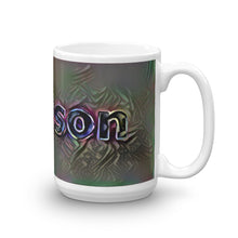 Load image into Gallery viewer, Grayson Mug Dark Rainbow 15oz left view