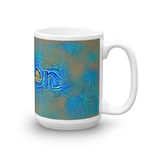 Load image into Gallery viewer, Aiden Mug Night Surfing 15oz left view