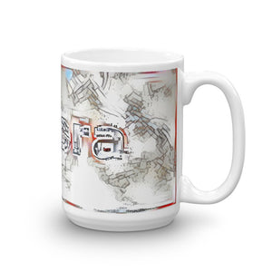 Aurora Mug Frozen City 15oz left view