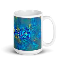Load image into Gallery viewer, Aishah Mug Night Surfing 15oz left view