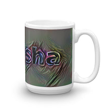 Load image into Gallery viewer, Natasha Mug Dark Rainbow 15oz left view