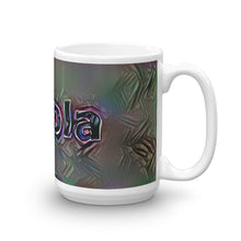 Load image into Gallery viewer, Nicola Mug Dark Rainbow 15oz left view