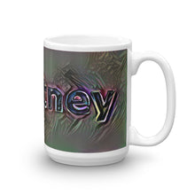Load image into Gallery viewer, Courtney Mug Dark Rainbow 15oz left view