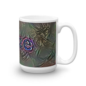Lieze Mug Dark Rainbow 15oz left view