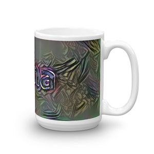 Anna Mug Dark Rainbow 15oz left view