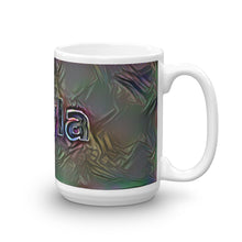 Load image into Gallery viewer, Layla Mug Dark Rainbow 15oz left view