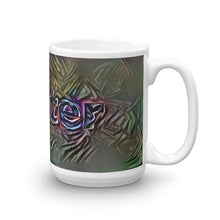 Load image into Gallery viewer, Hunter Mug Dark Rainbow 15oz left view