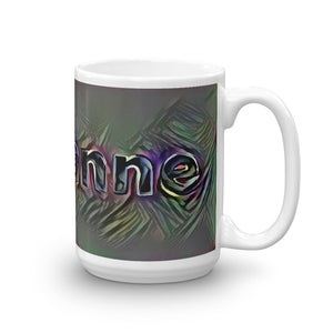 Marianne Mug Dark Rainbow 15oz left view