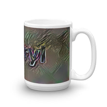 Load image into Gallery viewer, Sheryl Mug Dark Rainbow 15oz left view