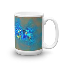 Load image into Gallery viewer, Jayden Mug Night Surfing 15oz left view