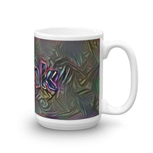 Load image into Gallery viewer, Hank Mug Dark Rainbow 15oz left view
