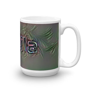 Sheila Mug Dark Rainbow 15oz left view