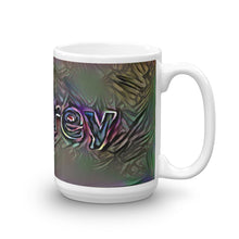 Load image into Gallery viewer, Aubrey Mug Dark Rainbow 15oz left view