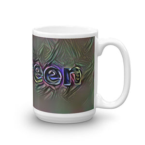 Maureen Mug Dark Rainbow 15oz left view