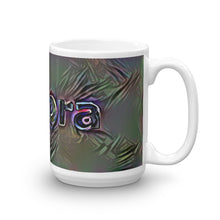 Load image into Gallery viewer, Aurora Mug Dark Rainbow 15oz left view