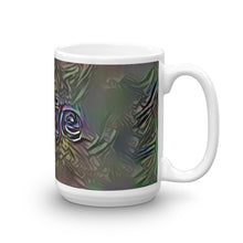 Load image into Gallery viewer, Ollie Mug Dark Rainbow 15oz left view
