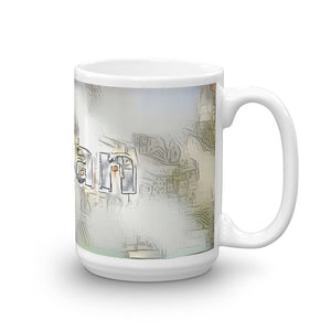 Logan Mug Victorian Fission 15oz left view