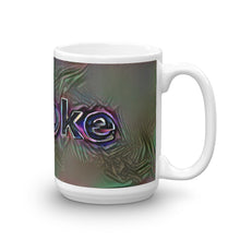 Load image into Gallery viewer, Brooke Mug Dark Rainbow 15oz left view