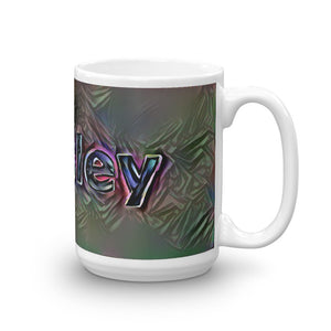 Paisley Mug Dark Rainbow 15oz left view