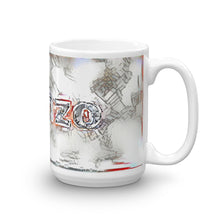Load image into Gallery viewer, Alonzo Mug Frozen City 15oz left view