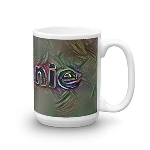 Melanie Mug Dark Rainbow 15oz left view