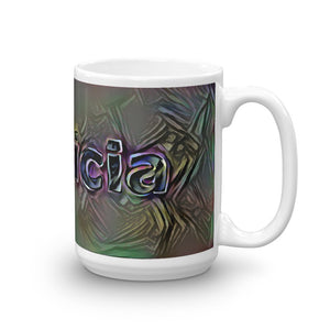 Patricia Mug Dark Rainbow 15oz left view