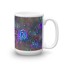 Load image into Gallery viewer, Keren Mug Wounded Pluviophile 15oz left view