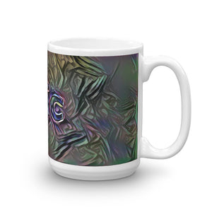 Eric Mug Dark Rainbow 15oz left view
