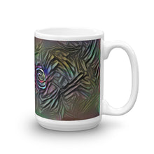 Load image into Gallery viewer, Rae Mug Dark Rainbow 15oz left view