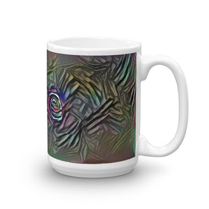Rae Mug Dark Rainbow 15oz left view