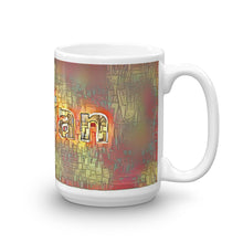 Load image into Gallery viewer, Fabian Mug Transdimensional Caveman 15oz left view