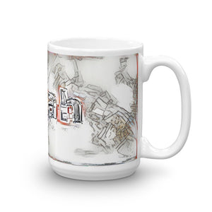 Elijah Mug Frozen City 15oz left view