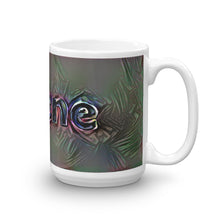 Load image into Gallery viewer, Jolene Mug Dark Rainbow 15oz left view