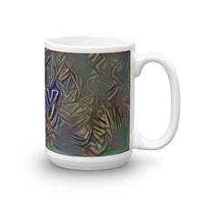 Load image into Gallery viewer, Lily Mug Dark Rainbow 15oz left view