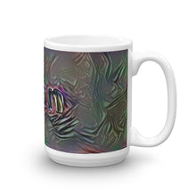 Load image into Gallery viewer, Alan Mug Dark Rainbow 15oz left view