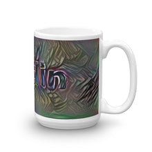 Load image into Gallery viewer, Caitlin Mug Dark Rainbow 15oz left view