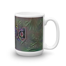 Load image into Gallery viewer, David Mug Dark Rainbow 15oz left view