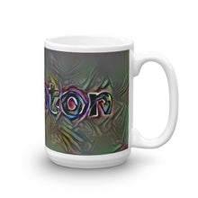 Load image into Gallery viewer, Leighton Mug Dark Rainbow 15oz left view