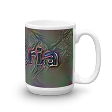 Load image into Gallery viewer, Victoria Mug Dark Rainbow 15oz left view