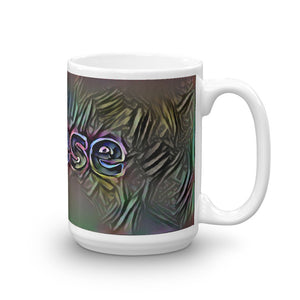 Reese Mug Dark Rainbow 15oz left view