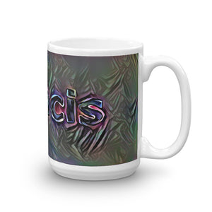 Francis Mug Dark Rainbow 15oz left view