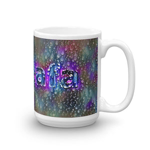 Mustafa Mug Wounded Pluviophile 15oz left view