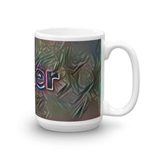Load image into Gallery viewer, Peter Mug Dark Rainbow 15oz left view