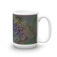 Load image into Gallery viewer, Juliet Mug Dark Rainbow 15oz left view